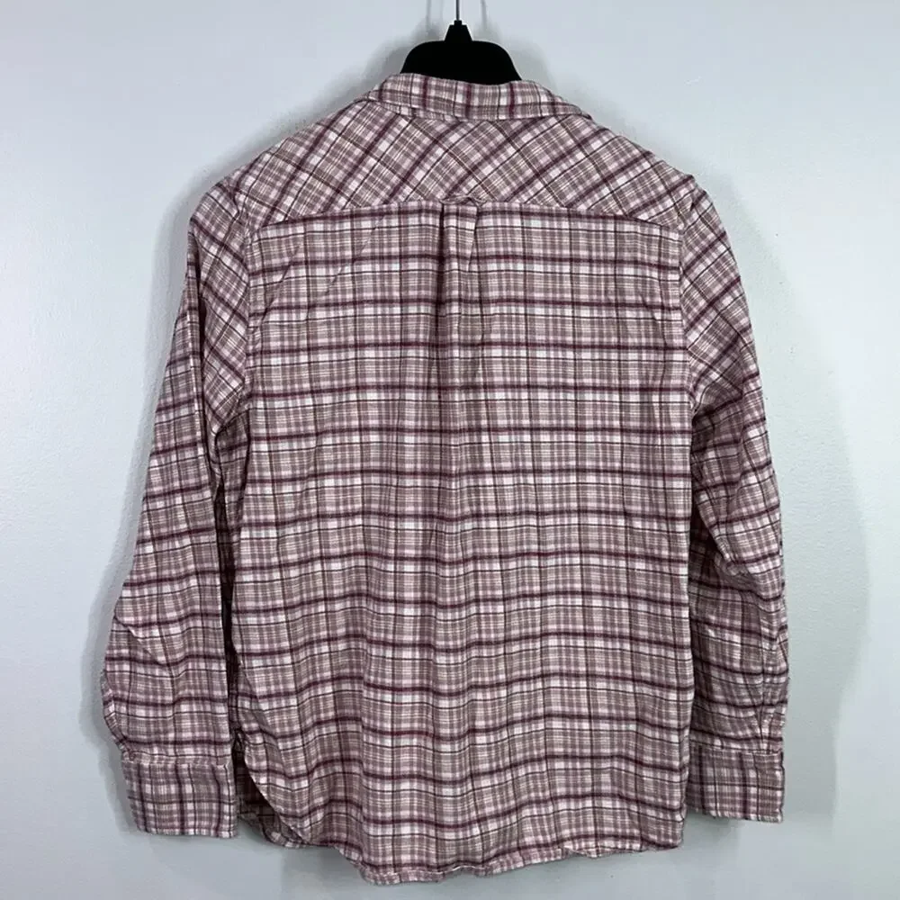 J. Crew classic fit flannel plaid shirt size 14